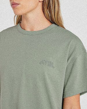 AYBL Athletics Oversized T Shirt - Green: The Ultimate Comfort & Performance Tee