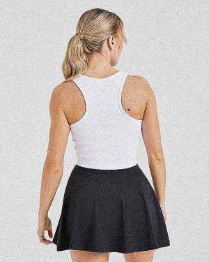 AYBL Club Vest Top - White: The Ultimate Ribbed Essential for 2024