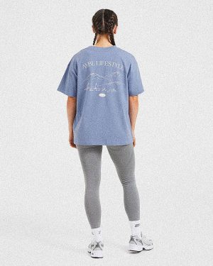 AYBL Lifestyle Oversized T-Shirt - Cornflower Blue: The Ultimate Comfort Fit
