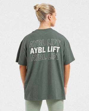 AYBL Lift Italic Oversized T-Shirt: The Ultimate Comfort & Style Fusion
