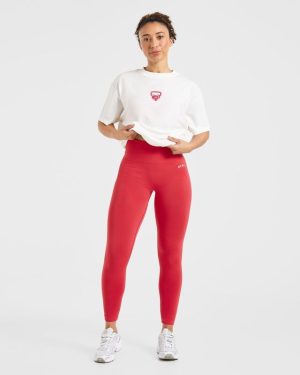 AYBL Lift Love Oversized T-Shirt - White: The Ultimate Blend of Comfort and Style