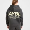 AYBL Sports Club Oversized Hoodie - Charcoal/Yellow: The Ultimate Comfort & Style Fusion