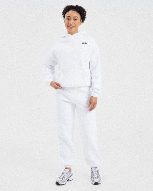 AYBL Sports Club Oversized Joggers - White: The Ultimate Comfort & Style Solution
