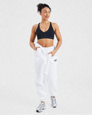 AYBL Sports Club Oversized Joggers - White: The Ultimate Comfort & Style Solution