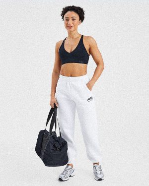 AYBL Sports Club Oversized Joggers - White: The Ultimate Comfort & Style Solution