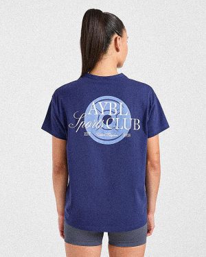 AYBL Sports Club Script Oversized T Shirt - Navy: The Ultimate Comfort & Style Guide