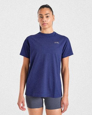 AYBL Sports Club Script Oversized T Shirt - Navy: The Ultimate Comfort & Style Guide