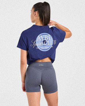 AYBL Sports Club Script Oversized T Shirt - Navy: The Ultimate Comfort & Style Guide