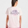 AYBL Sports Club Script Oversized T-Shirt - Pink: The Ultimate Comfort & Style Fusion
