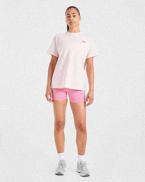 AYBL Sports Club Script Oversized T-Shirt - Pink: The Ultimate Comfort & Style Fusion