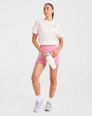 AYBL Sports Club Script Oversized T-Shirt - Pink: The Ultimate Comfort & Style Fusion