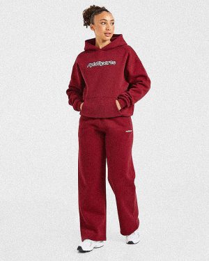 AYBL Sports Outline Oversized Hoodie - Burgundy: The Ultimate Comfort Upgrade