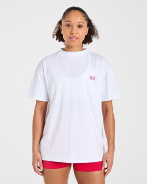 AYBL Strength Co Oversized T-Shirt White: The Ultimate Comfort & Style Blend