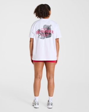 AYBL Strength Co Oversized T-Shirt White: The Ultimate Comfort & Style Blend