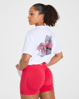 AYBL Strength Co Oversized T-Shirt White: The Ultimate Comfort & Style Blend