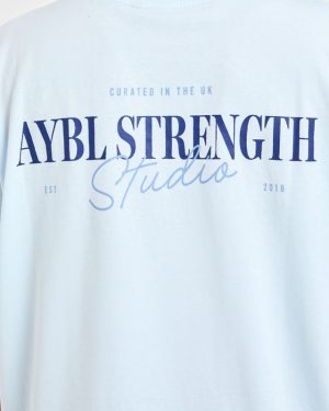 AYBL Strength Studio Oversized T Shirt - Blue: The Ultimate Blend of Comfort and Style