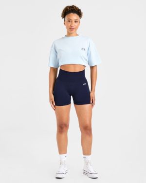 AYBL Strength Studio Oversized T Shirt - Blue: The Ultimate Blend of Comfort and Style