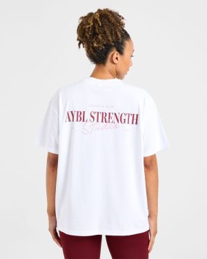 AYBL Strength Studio Oversized T Shirt - White: The Ultimate Comfort & Style Guide