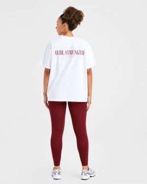 AYBL Strength Studio Oversized T Shirt - White: The Ultimate Comfort & Style Guide