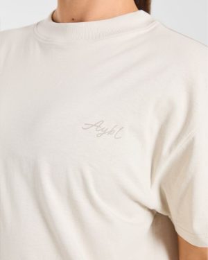 AYBL Studio Oversized T-Shirt - Taupe Beige: The Ultimate Comfort & Style Statement