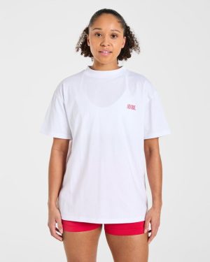 AYBL Studio Oversized T-Shirt White: The Ultimate Comfort & Style Fusion