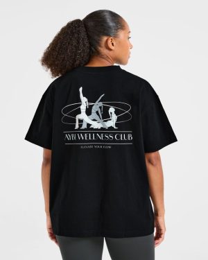 AYBL Wellness Oversized T Shirt - Black: The Ultimate Comfort & Style Fusion