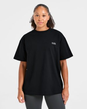 AYBL Wellness Oversized T Shirt - Black: The Ultimate Comfort & Style Fusion