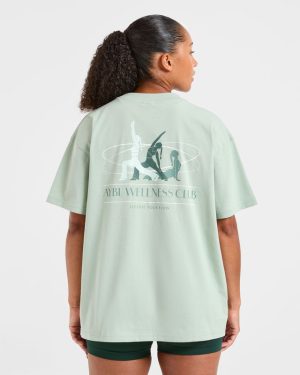 AYBL Wellness Oversized T Shirt - Green: The Ultimate Comfort & Style Fusion