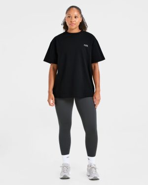 AYBL Wellness Oversized T Shirt - Black: The Ultimate Comfort & Style Fusion
