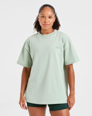 AYBL Wellness Oversized T Shirt - Green: The Ultimate Comfort & Style Fusion