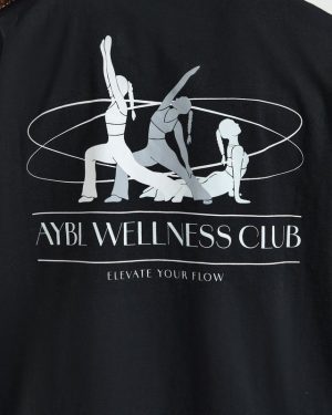 AYBL Wellness Oversized T Shirt - Black: The Ultimate Comfort & Style Fusion