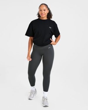 AYBL Wellness Oversized T Shirt - Black: The Ultimate Comfort & Style Fusion