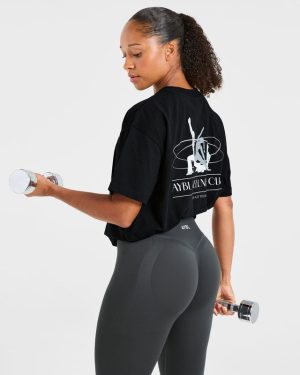AYBL Wellness Oversized T Shirt - Black: The Ultimate Comfort & Style Fusion
