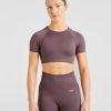 Balance V3 Seamless Crop Top - Coffee Bean: The Ultimate Strength Training Companion