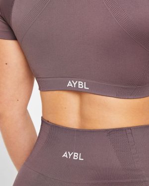 Balance V3 Seamless Crop Top - Coffee Bean: The Ultimate Strength Training Companion
