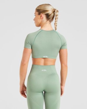 Balance V3 Seamless Crop Top - Grove Green: The Ultimate Performance Upgrade