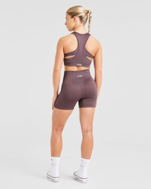 Balance V3 Seamless Shorts - Coffee Bean: The Ultimate Squat-Proof Performance Wear