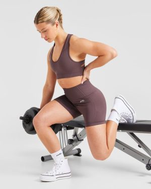 Balance V3 Seamless Shorts - Coffee Bean: The Ultimate Squat-Proof Performance Wear