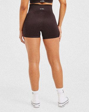 Balance V3 Seamless Shorts - Dark Brown: The Ultimate Squat-Proof Performance Wear