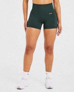 Balance V3 Seamless Shorts - Dark Green: The Ultimate Squat-Proof Performance Gear