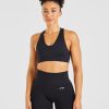 Balance V3 Seamless Sports Bra - Black: The Ultimate Medium-Support Workout Essential