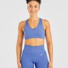 Balance V3 Seamless Sports Bra - Bright Cobalt: The Ultimate Medium-Support Solution