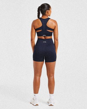 Balance V3 Seamless Sports Bra - Navy: The Ultimate Medium-Support Workout Essential