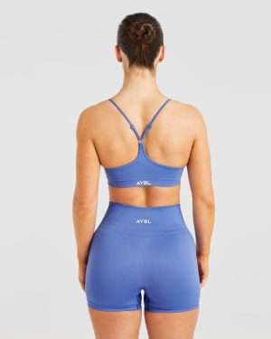Balance V3 Seamless Strappy Sports Bra - Bright Cobalt: The Ultimate Medium-Support Workout Essential