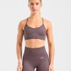 Balance V3 Seamless Strappy Sports Bra - Coffee Bean: The Ultimate Medium-Support Activewear
