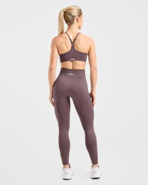 Balance V3 Seamless Strappy Sports Bra - Coffee Bean: The Ultimate Medium-Support Activewear