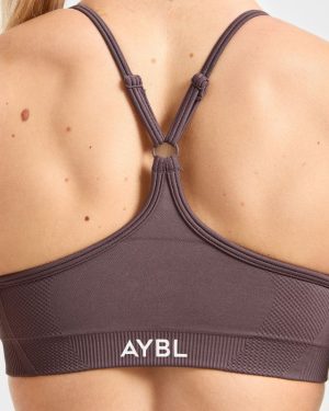 Balance V3 Seamless Strappy Sports Bra - Coffee Bean: The Ultimate Medium-Support Activewear