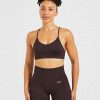 Balance V3 Seamless Strappy Sports Bra - Dark Brown