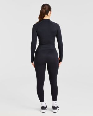 Balance V3 Seamless Zip Jacket - Black: The Ultimate Performance Layer