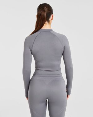 Balance V3 Seamless Zip Jacket - Charcoal Grey: The Ultimate Performance Layer